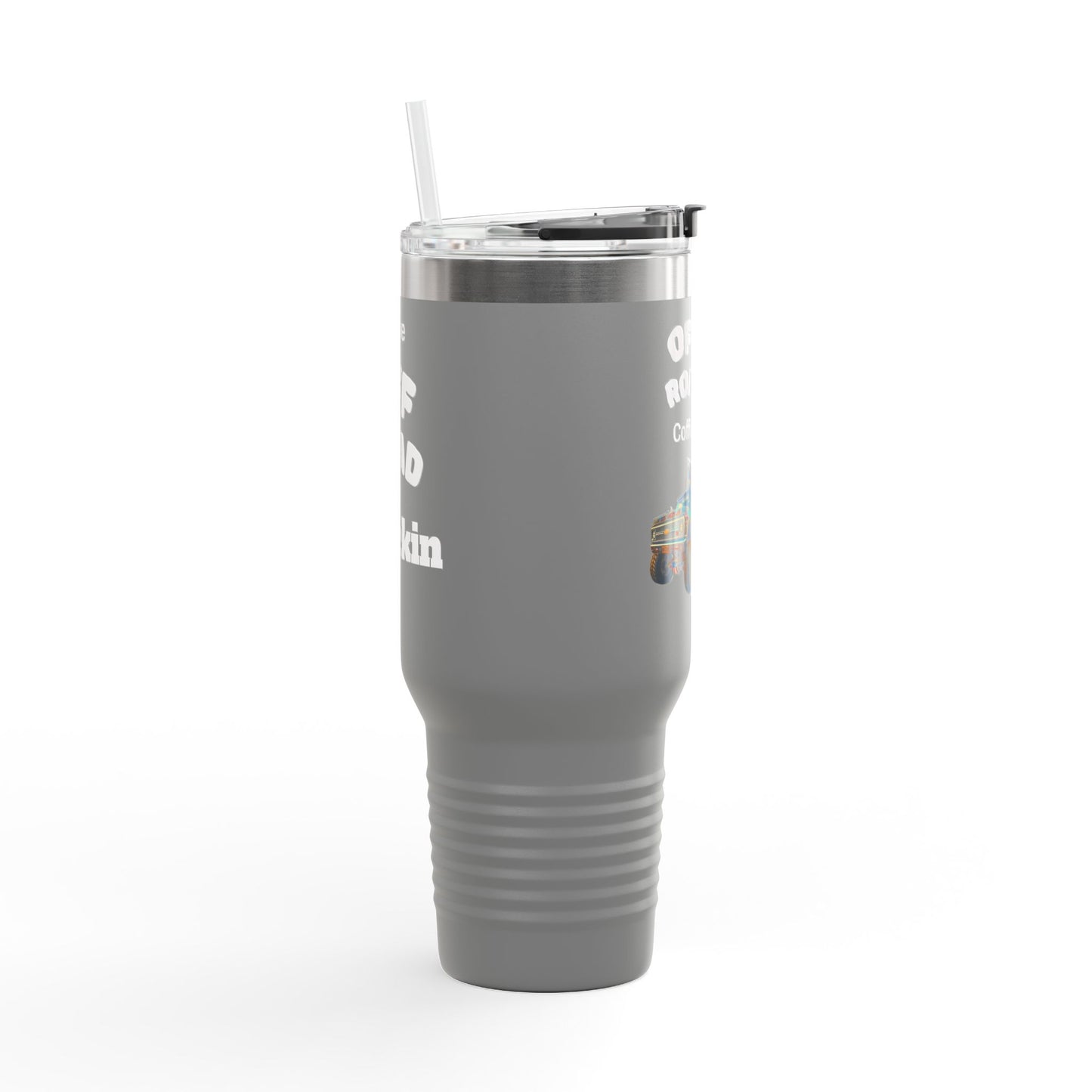 I Love Truckin Off Road Insulated Travel Mug - 40oz Mug for Adventure Lovers, Road Trip Coffee Cup, Outdoor Camping Drinkware, Perfect Gift for Him