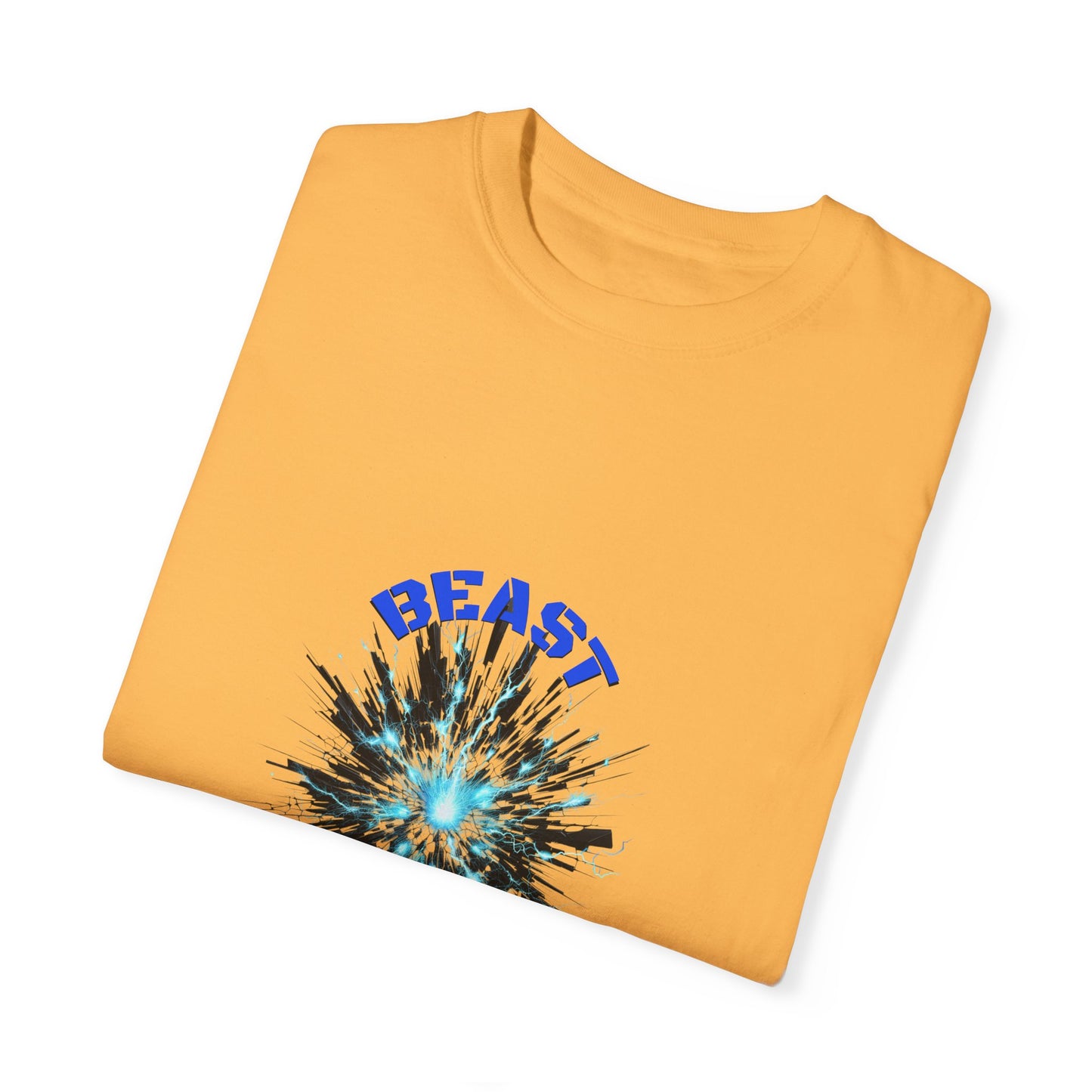 Beast Bombs Unisex Garment-Dyed Football T-Shirt – Bold Graphic Tee for Sports Fans