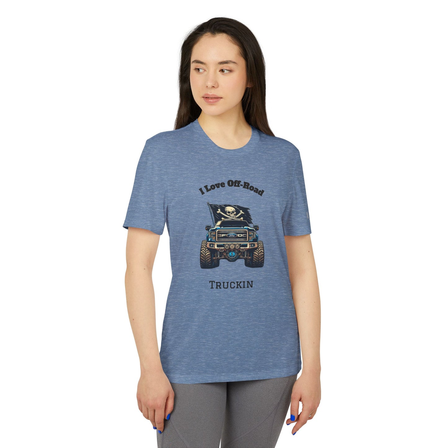 Off-Road Truckin Unisex Sport T-Shirt - Black Jeep Squadron Design