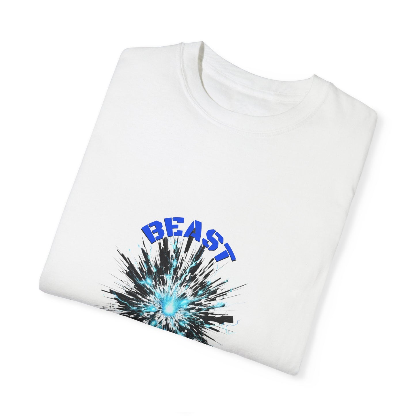 Beast Bombs Unisex Garment-Dyed Football T-Shirt – Bold Graphic Tee for Sports Fans