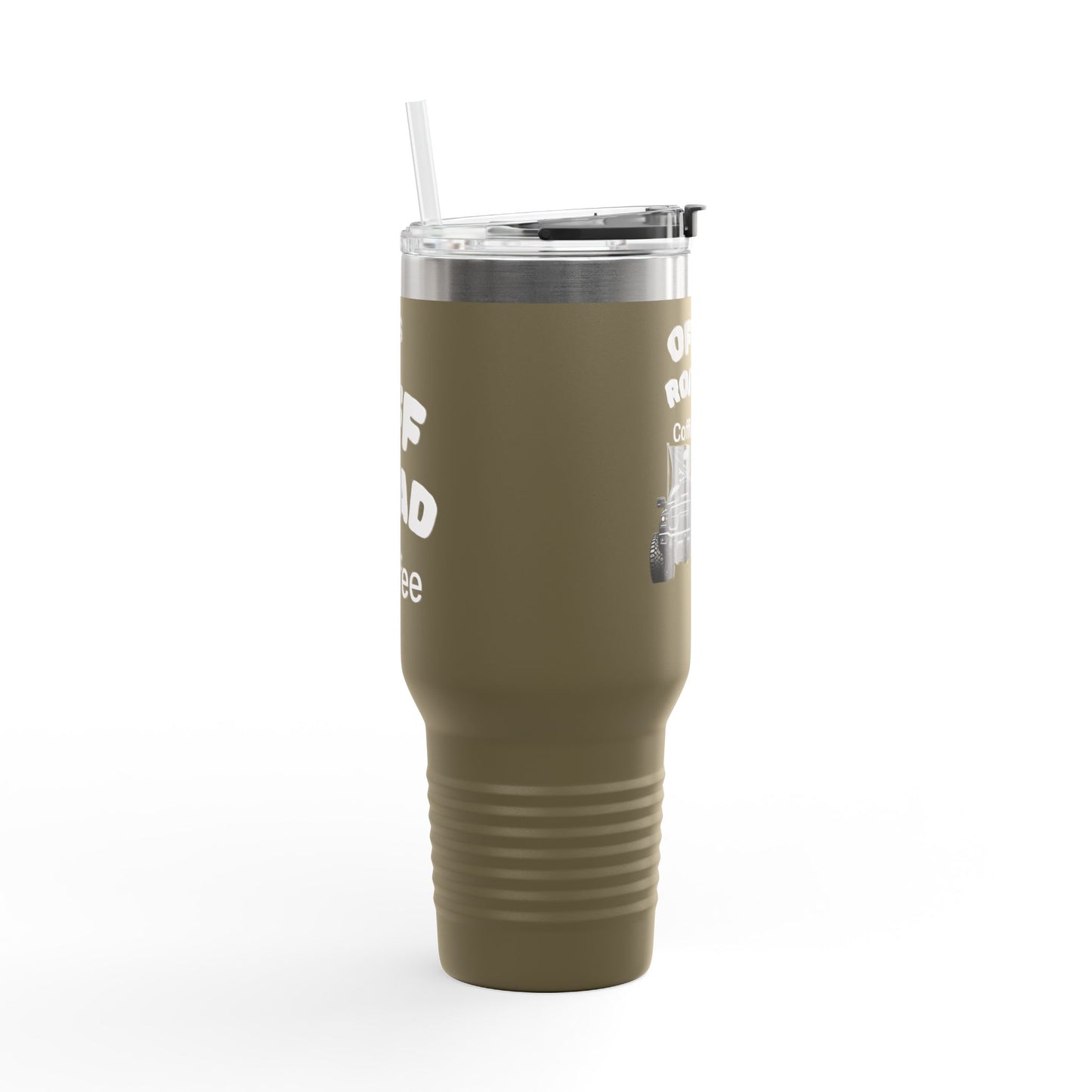 Truckin Off Road Insulated Travel Mug - 40oz Mug for Adventure Lovers, Road Trip Coffee Cup, Outdoor Camping Drinkware, Perfect Gift for Him