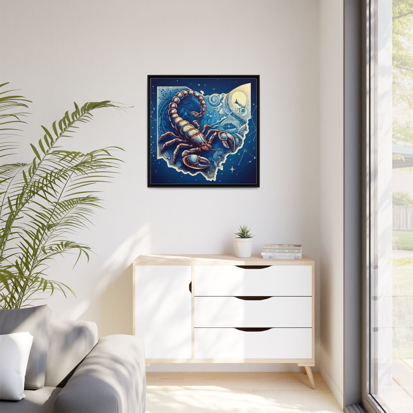 Framed Canvas Print - Ohio Scorpion Discovery
