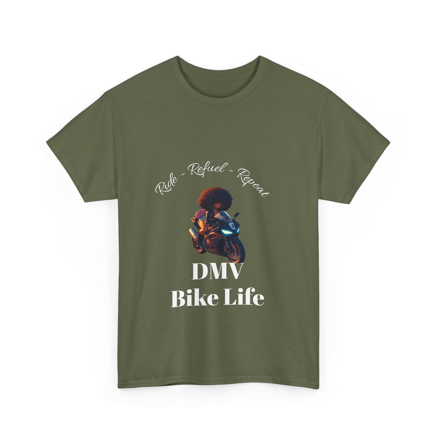 DMV Bike Life Graphic Tee, Unisex Cotton T-Shirt, Motorcycle Enthusiast Gift, Casual Ride Apparel, Biker Community Shirt