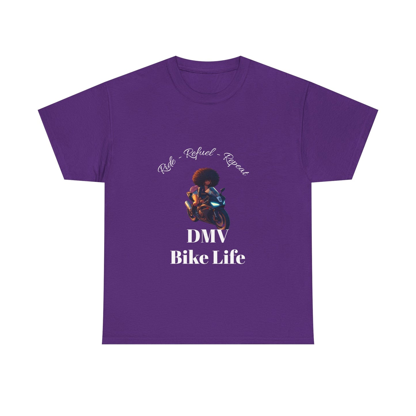 DMV Bike Life Graphic Tee, Unisex Cotton T-Shirt, Motorcycle Enthusiast Gift, Casual Ride Apparel, Biker Community Shirt