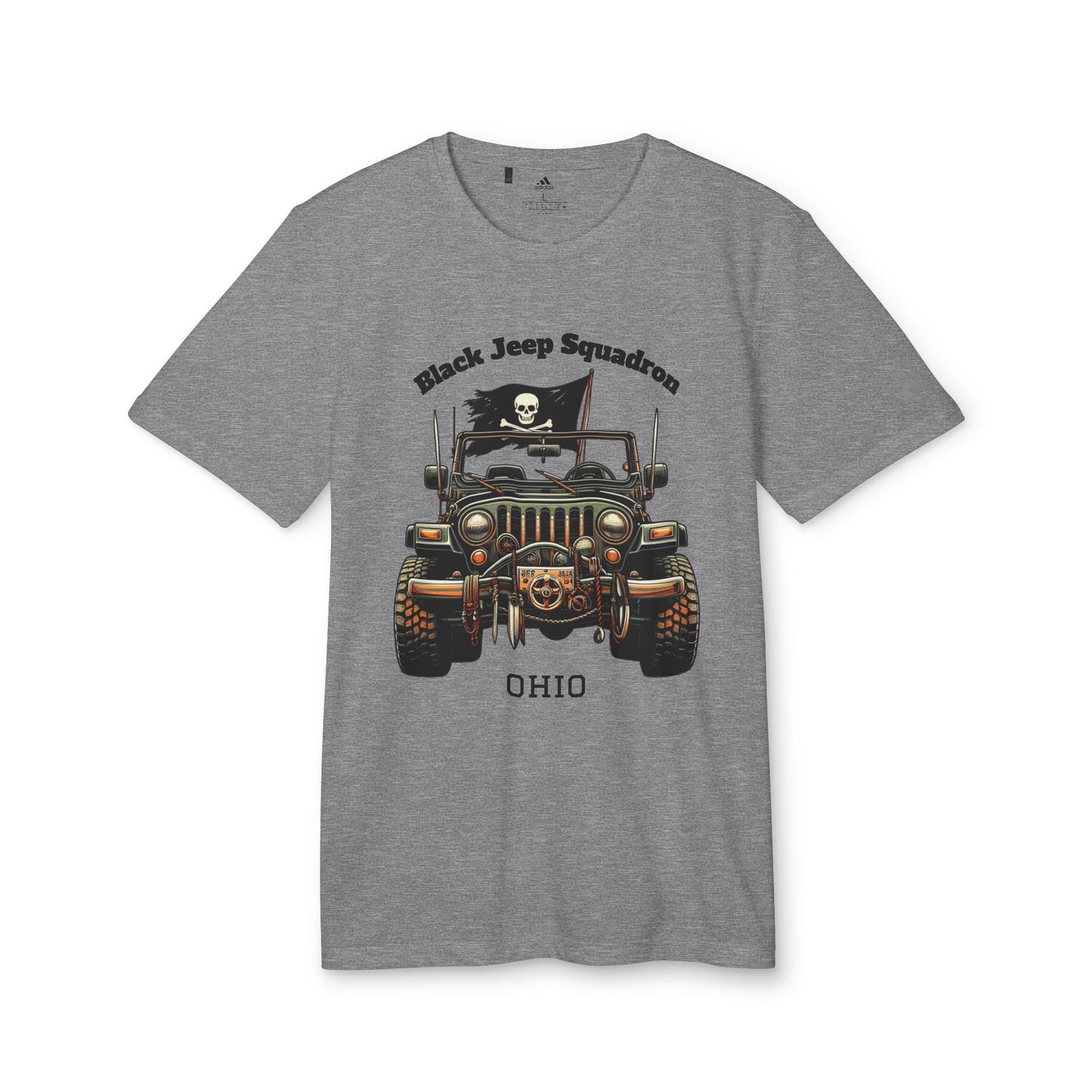Adventure-Ready Unisex Sport T-Shirt - Black Jeep Squadron Design
