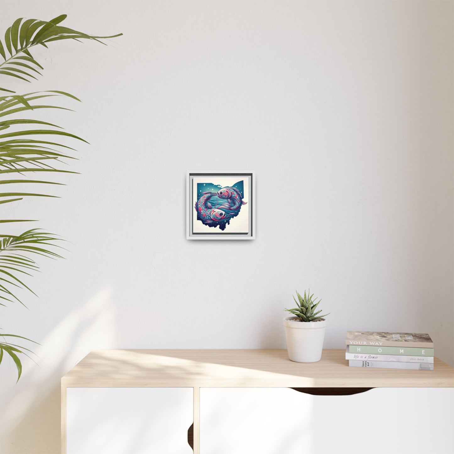 Vibrant Koi Fish Canvas Print - Framed Ohio Art