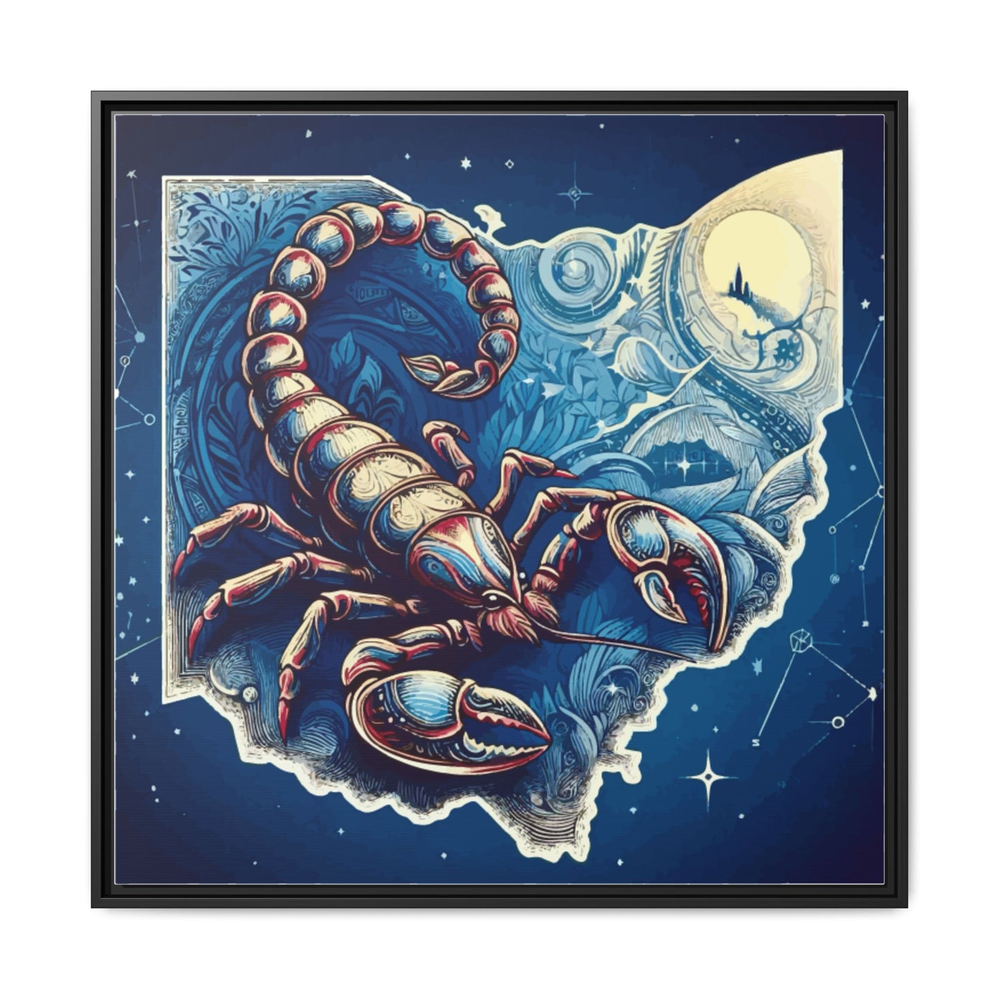 Framed Canvas Print - Ohio Scorpion Discovery