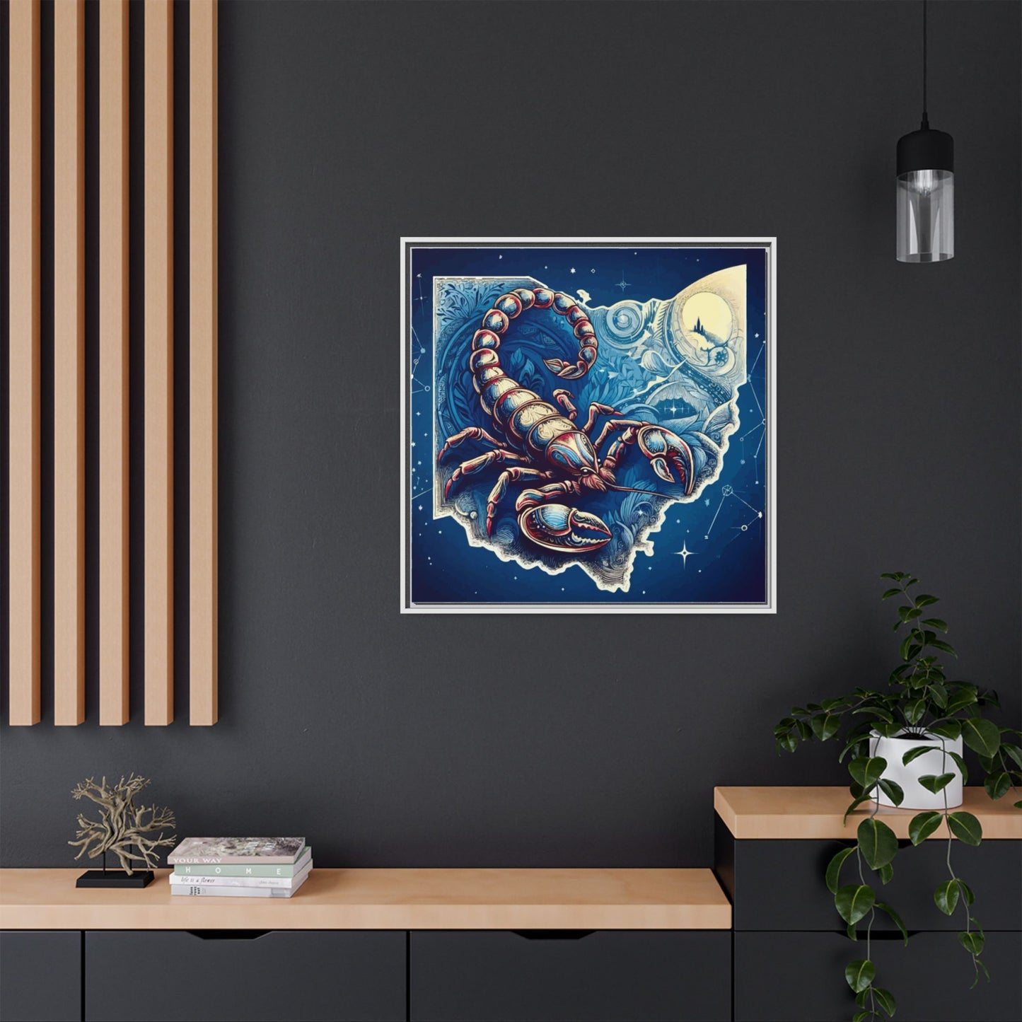 Framed Canvas Print - Ohio Scorpion Discovery