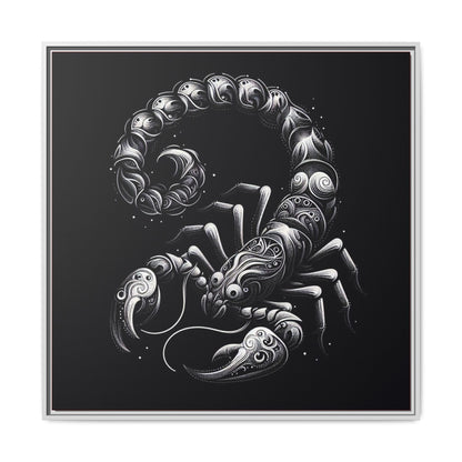 Scorpion Art Canvas Print | Multi-Color Framed Wall Decor