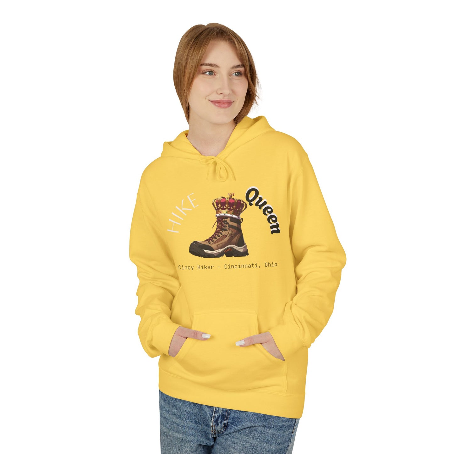 Queen Inspiration Fleece Hoodie, Cozy Unisex Sweatshirt for Empowerment, Mother’s Day Gift, Birthday Gift, Casual Wear