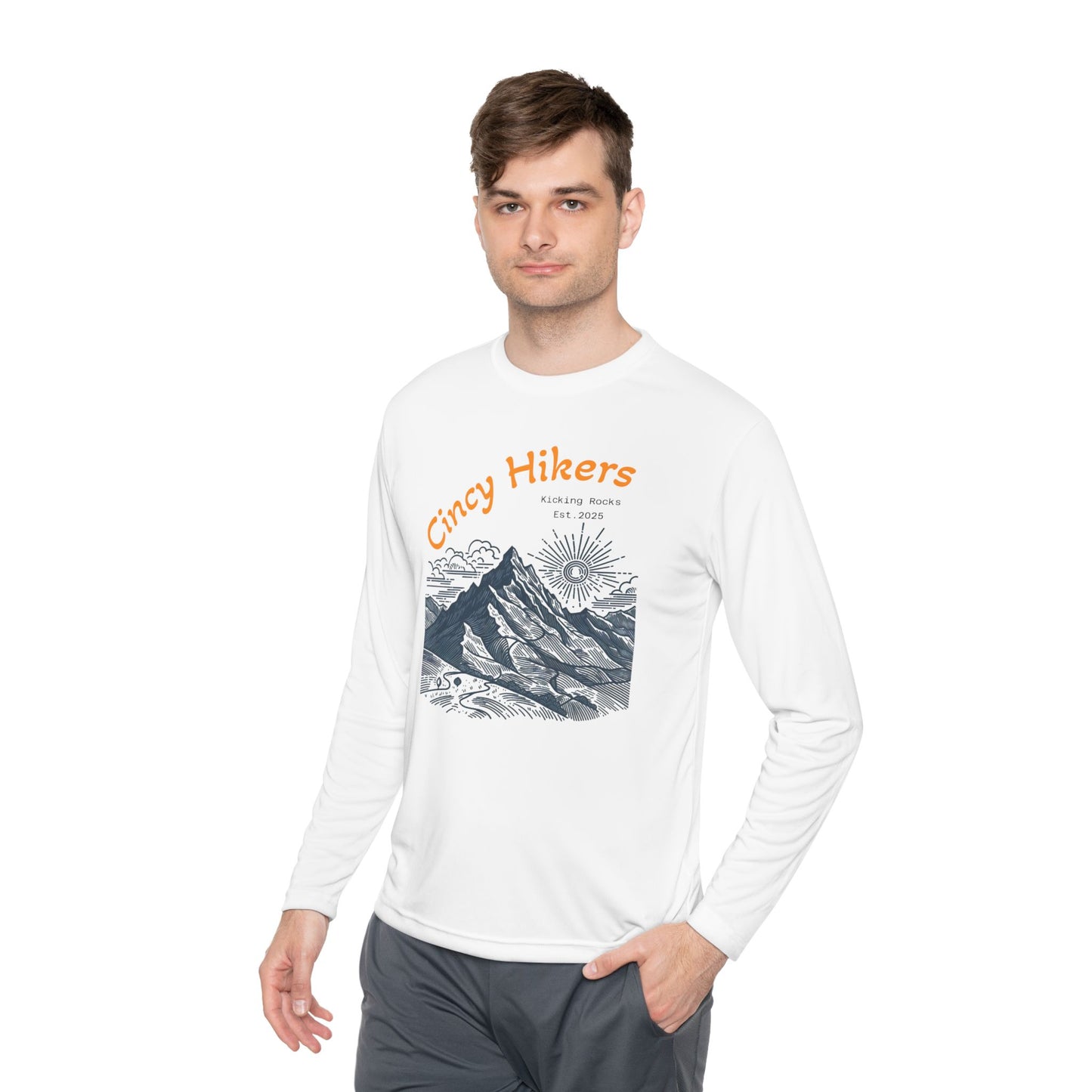 Cincy Hikers Unisex Lightweight Long Sleeve Tee | Perfect for Hiking, Outdoor Adventures, Camping, Gifts for Nature Lovers, Travel Wear