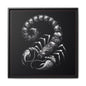 Scorpion Art Canvas Print | Multi-Color Framed Wall Decor
