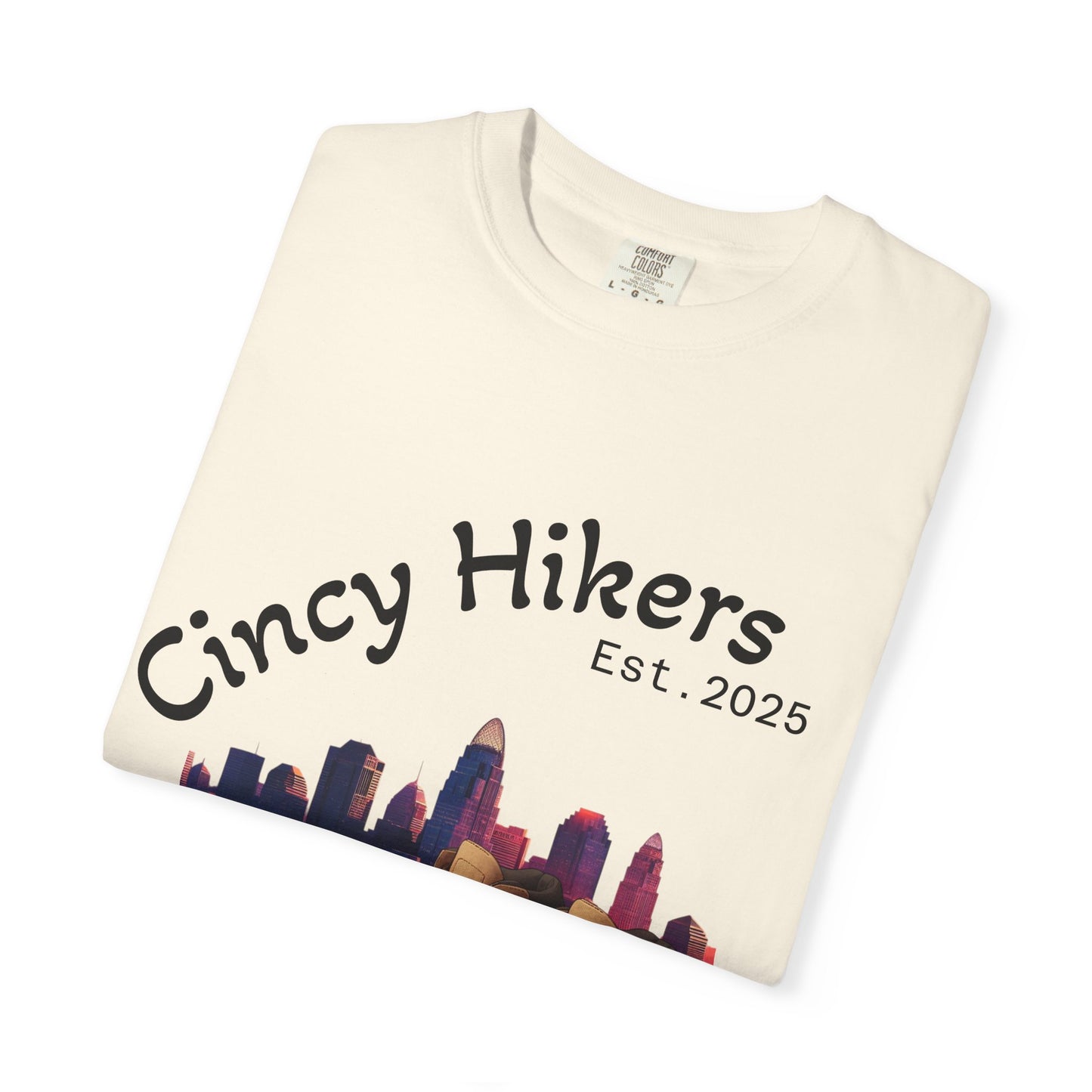 Cincy Hikers T-Shirt - Kicking Rocks Est. 2025 | Unisex Garment-Dyed Tee for Outdoor Enthusiasts