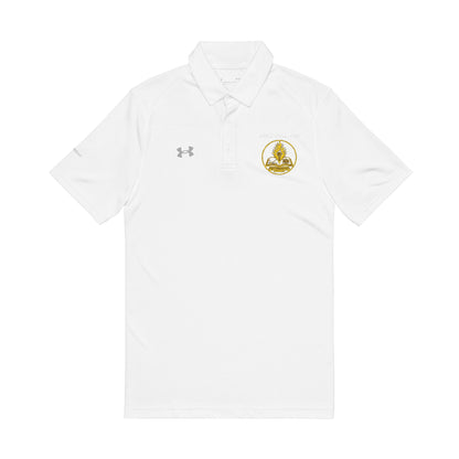 Embroidered Nautical Compass Polo — Men's Performance Golf Shirt