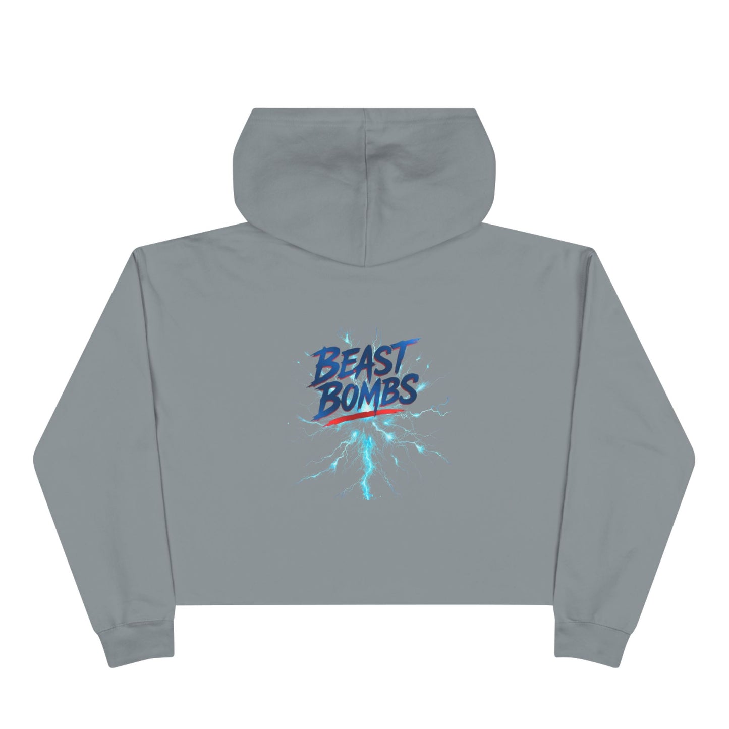 Beast Bombs Crop Hoodie - Stylish Crop Top for Gym Lovers, Athleisure Wear, Fitness Gift, Trendy Streetwear, Relaxed Fit Sweatshirt