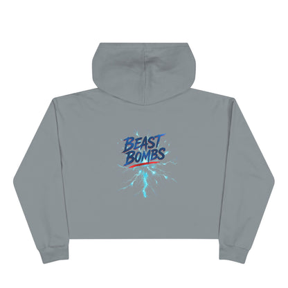 Beast Bombs Crop Hoodie - Stylish Crop Top for Gym Lovers, Athleisure Wear, Fitness Gift, Trendy Streetwear, Relaxed Fit Sweatshirt