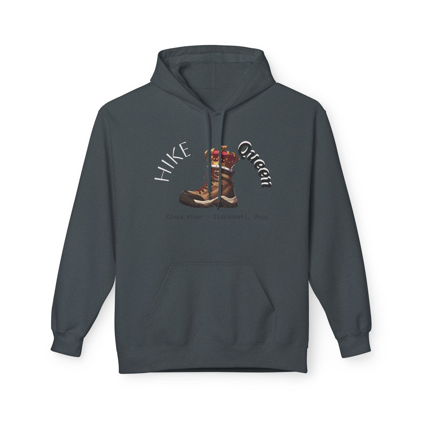 Queen Inspiration Fleece Hoodie, Cozy Unisex Sweatshirt for Empowerment, Mother’s Day Gift, Birthday Gift, Casual Wear