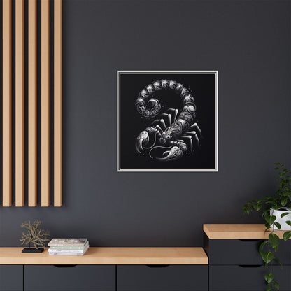Scorpion Art Canvas Print | Multi-Color Framed Wall Decor