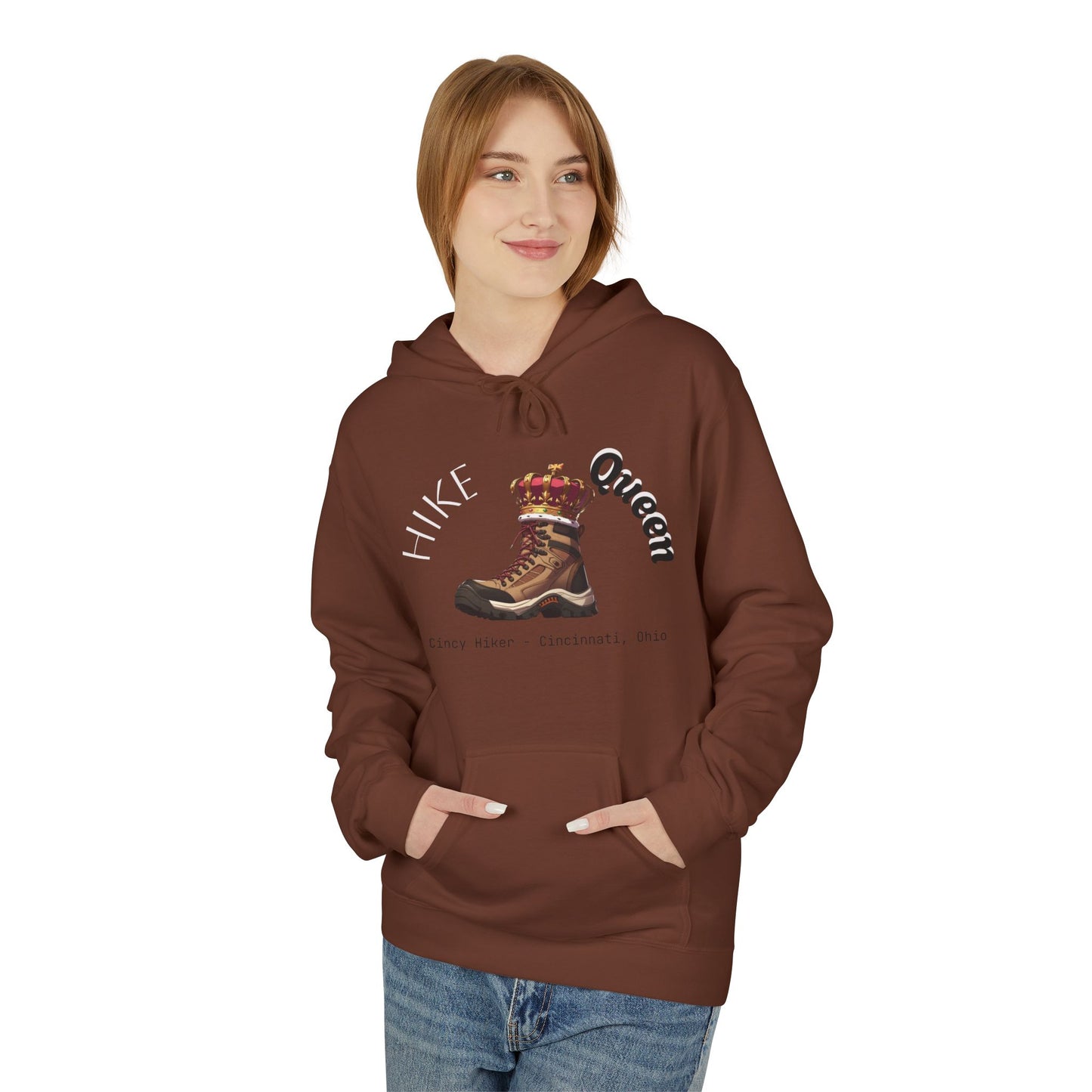 Queen Inspiration Fleece Hoodie, Cozy Unisex Sweatshirt for Empowerment, Mother’s Day Gift, Birthday Gift, Casual Wear