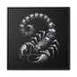 Scorpion Art Canvas Print | Multi-Color Framed Wall Decor