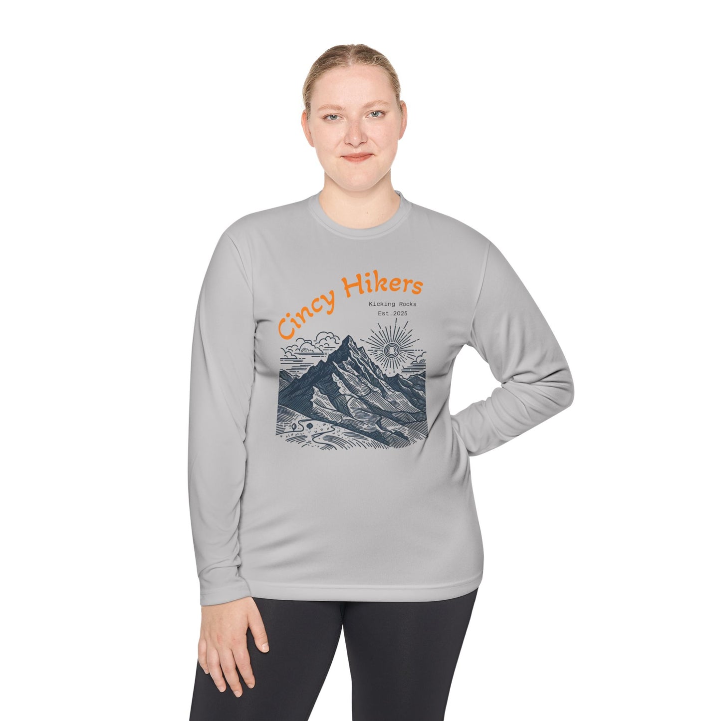 Cincy Hikers Unisex Lightweight Long Sleeve Tee | Perfect for Hiking, Outdoor Adventures, Camping, Gifts for Nature Lovers, Travel Wear
