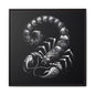 Scorpion Art Canvas Print | Multi-Color Framed Wall Decor