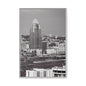 Framed Matte Canvas Cityscape Print — Cincinnati Wall Art