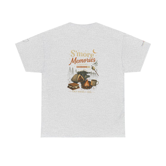 S'more Memories Camping T-Shirt – Retro Campfire Tent Graphic Tee
