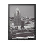 Framed Matte Canvas Cityscape Print — Cincinnati Wall Art