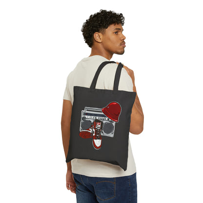 Old School Cotton Canvas Tote Bag