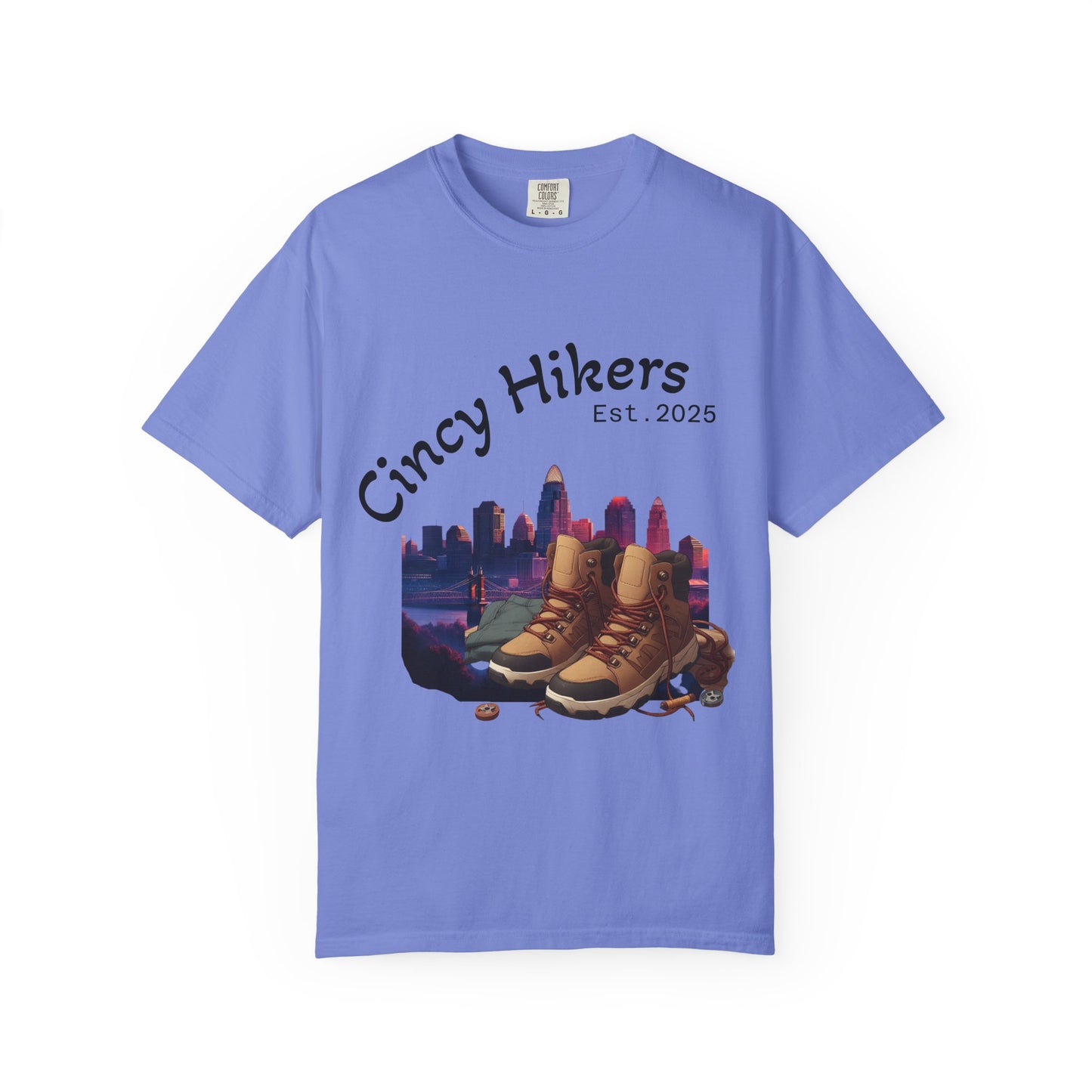 Cincy Hikers T-Shirt - Kicking Rocks Est. 2025 | Unisex Garment-Dyed Tee for Outdoor Enthusiasts