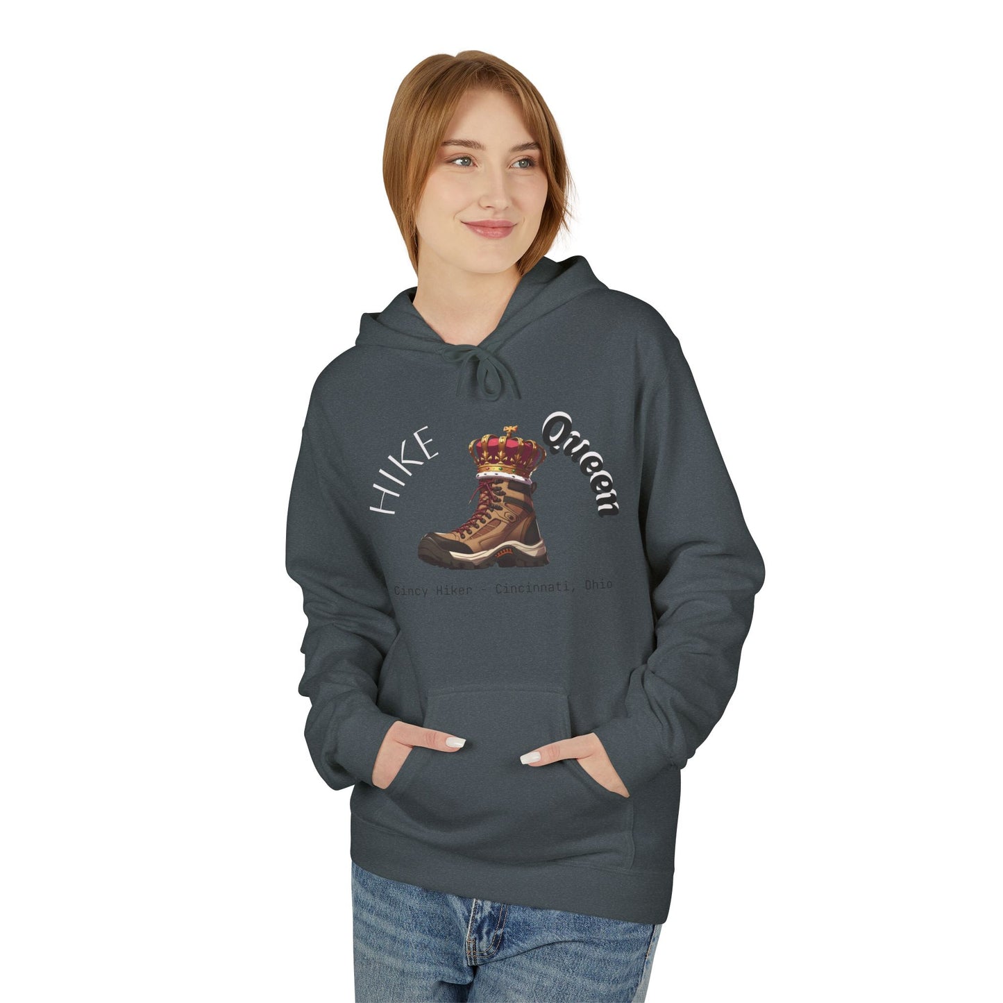 Queen Inspiration Fleece Hoodie, Cozy Unisex Sweatshirt for Empowerment, Mother’s Day Gift, Birthday Gift, Casual Wear