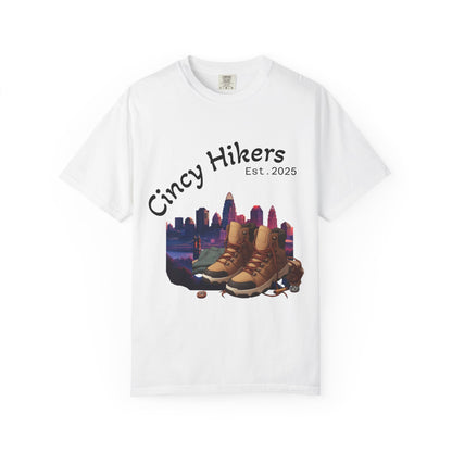 Cincy Hikers T-Shirt - Kicking Rocks Est. 2025 | Unisex Garment-Dyed Tee for Outdoor Enthusiasts