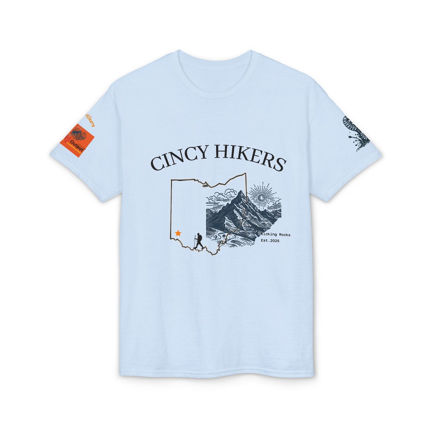 Cincy Hikers Ohio Map T‑Shirt 2026 — Cincinnati Hiking Adventure Tee