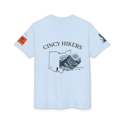 Cincy Hikers Ohio Map T‑Shirt 2026 — Cincinnati Hiking Adventure Tee