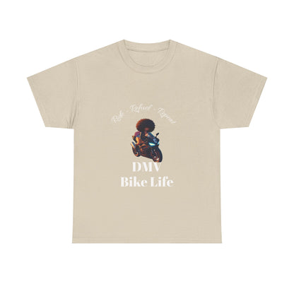 DMV Bike Life Graphic Tee, Unisex Cotton T-Shirt, Motorcycle Enthusiast Gift, Casual Ride Apparel, Biker Community Shirt