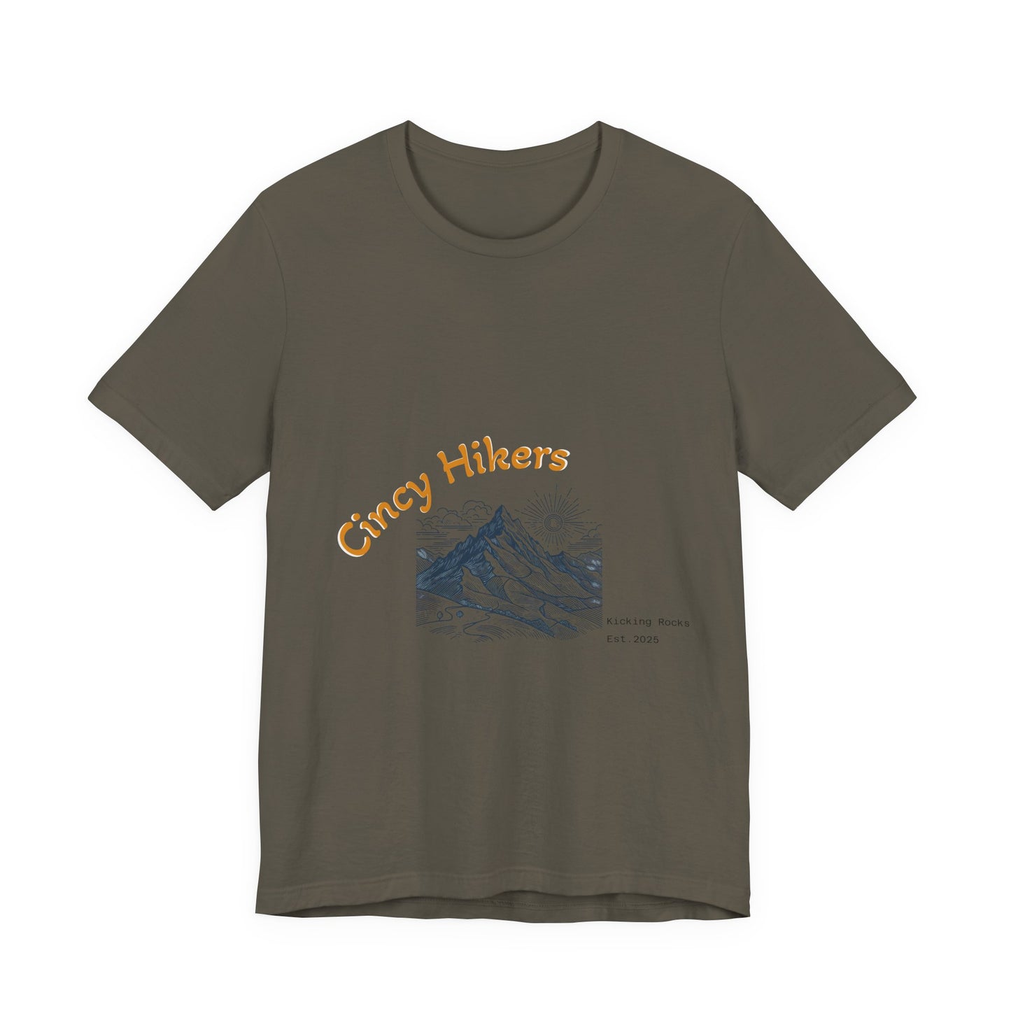 Cincy Hikers Mountain Tee — Scenic Trail Graphic T-Shirt