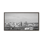 Framed Matte Canvas Chilly Skyline Cincy Print — Black & White Urban Wall Art
