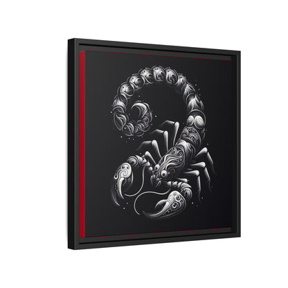 Scorpion Art Canvas Print | Multi-Color Framed Wall Decor