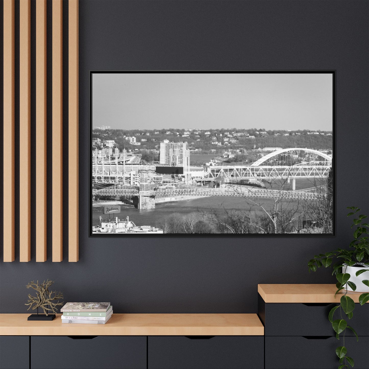 Bridges of the Natti— Black & White Cityscape Wall Art