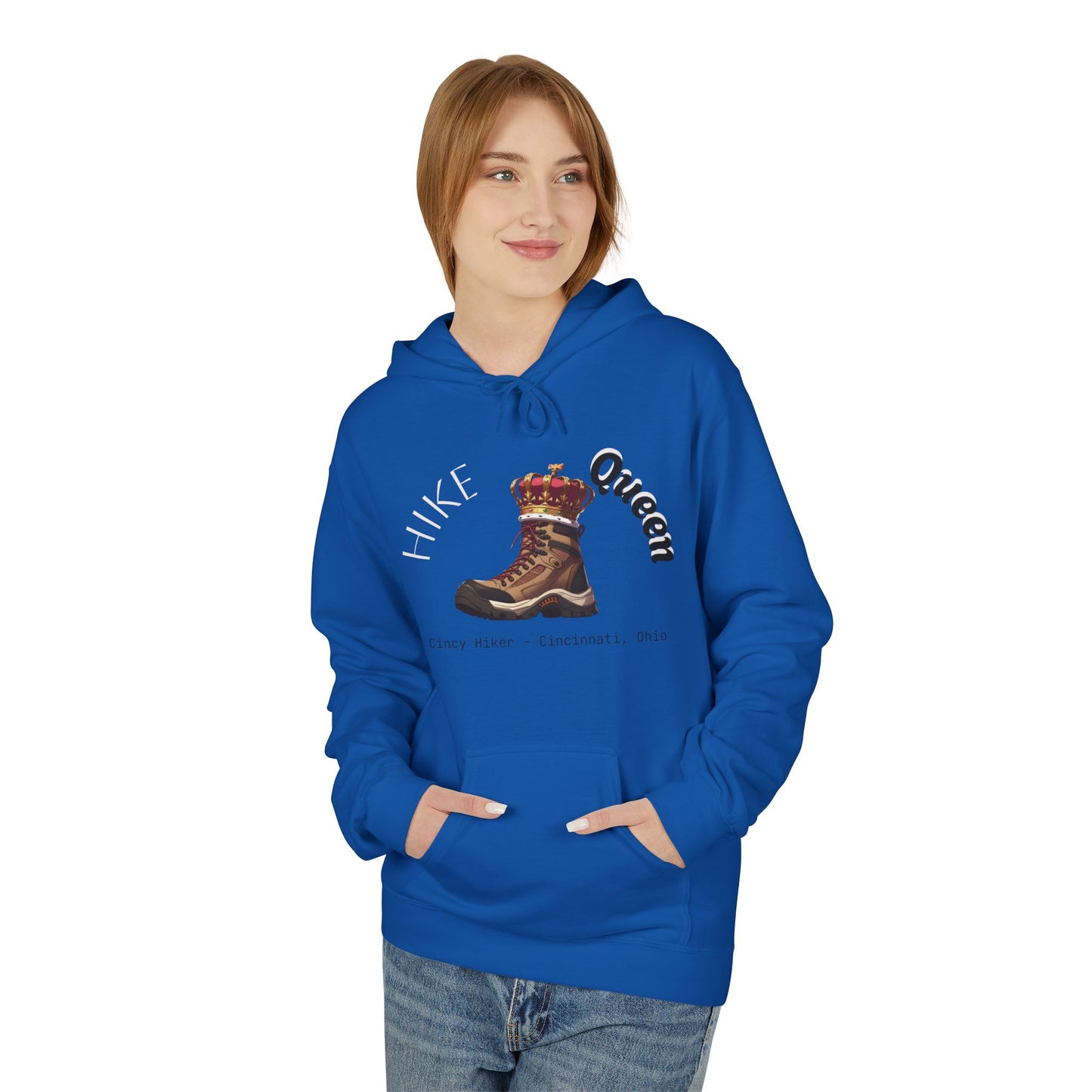 Queen Inspiration Fleece Hoodie, Cozy Unisex Sweatshirt for Empowerment, Mother’s Day Gift, Birthday Gift, Casual Wear