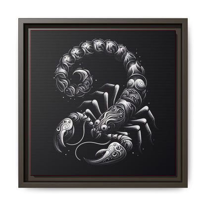 Scorpion Art Canvas Print | Multi-Color Framed Wall Decor