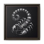 Scorpion Art Canvas Print | Multi-Color Framed Wall Decor