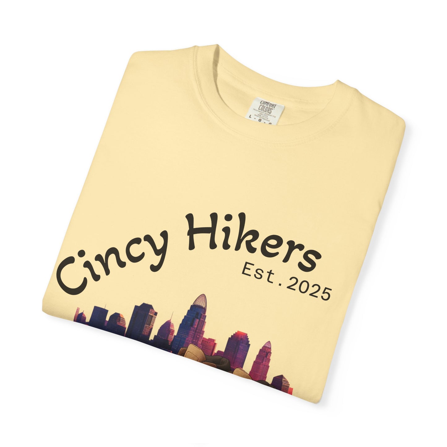 Cincy Hikers T-Shirt - Kicking Rocks Est. 2025 | Unisex Garment-Dyed Tee for Outdoor Enthusiasts