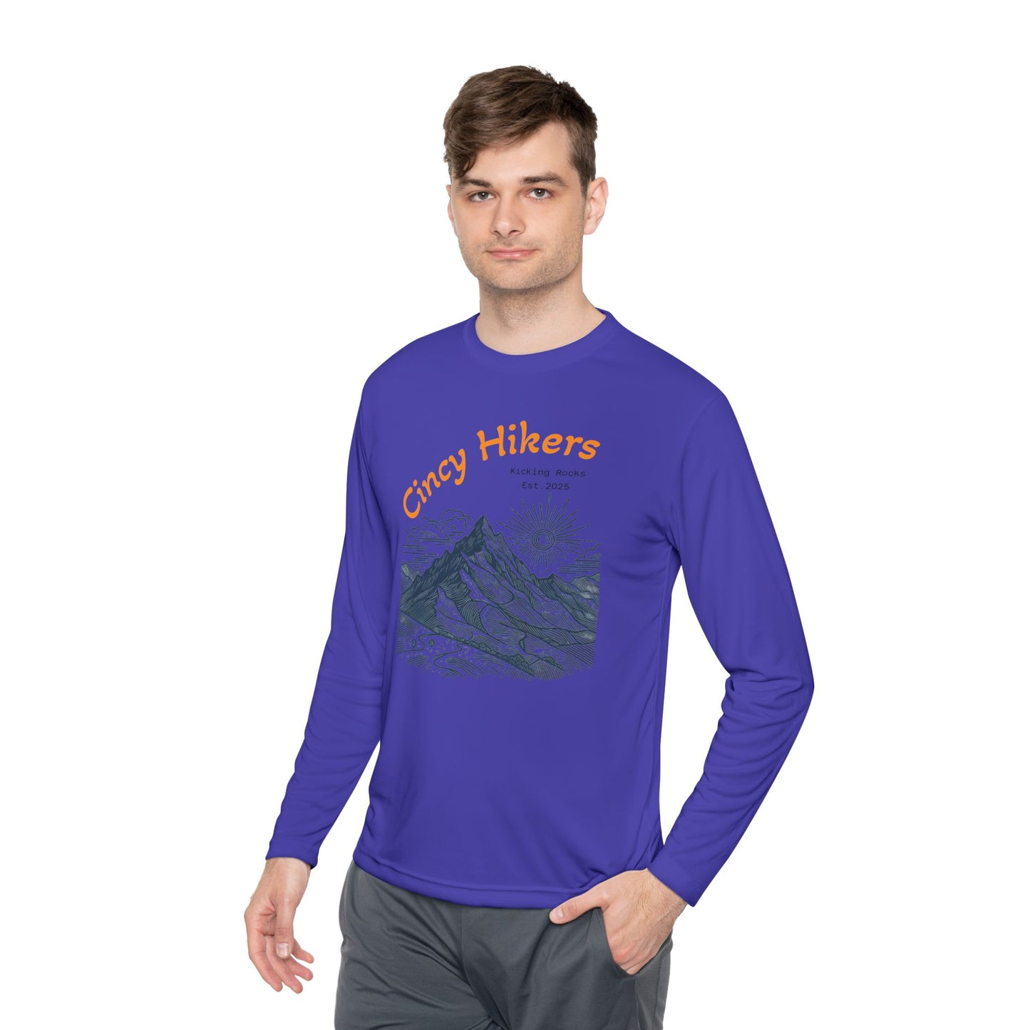Cincy Hikers Unisex Lightweight Long Sleeve Tee | Perfect for Hiking, Outdoor Adventures, Camping, Gifts for Nature Lovers, Travel Wear