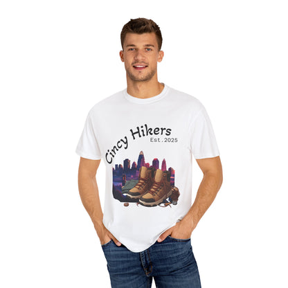 Cincy Hikers T-Shirt - Kicking Rocks Est. 2025 | Unisex Garment-Dyed Tee for Outdoor Enthusiasts