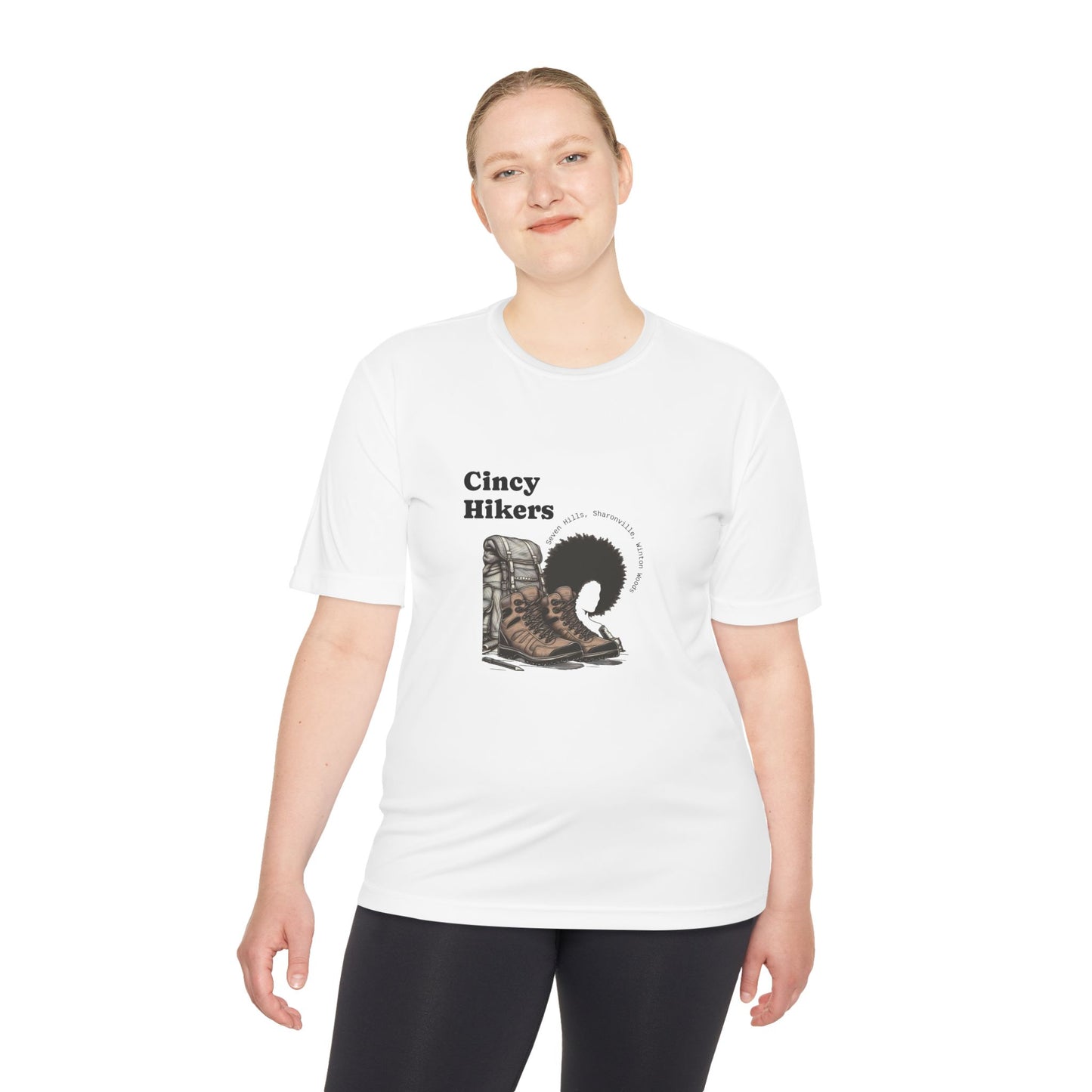 Cincy Hikers Moisture Wicking Lady Tee | Perfect for Outdoor Adventures, Hiking Gear, Gift for Hikers, Athletic Top, Casual Wear