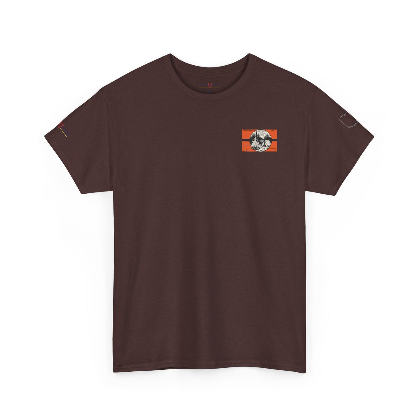 S'more Memories Camping T-Shirt – Retro Campfire Tent Graphic Tee