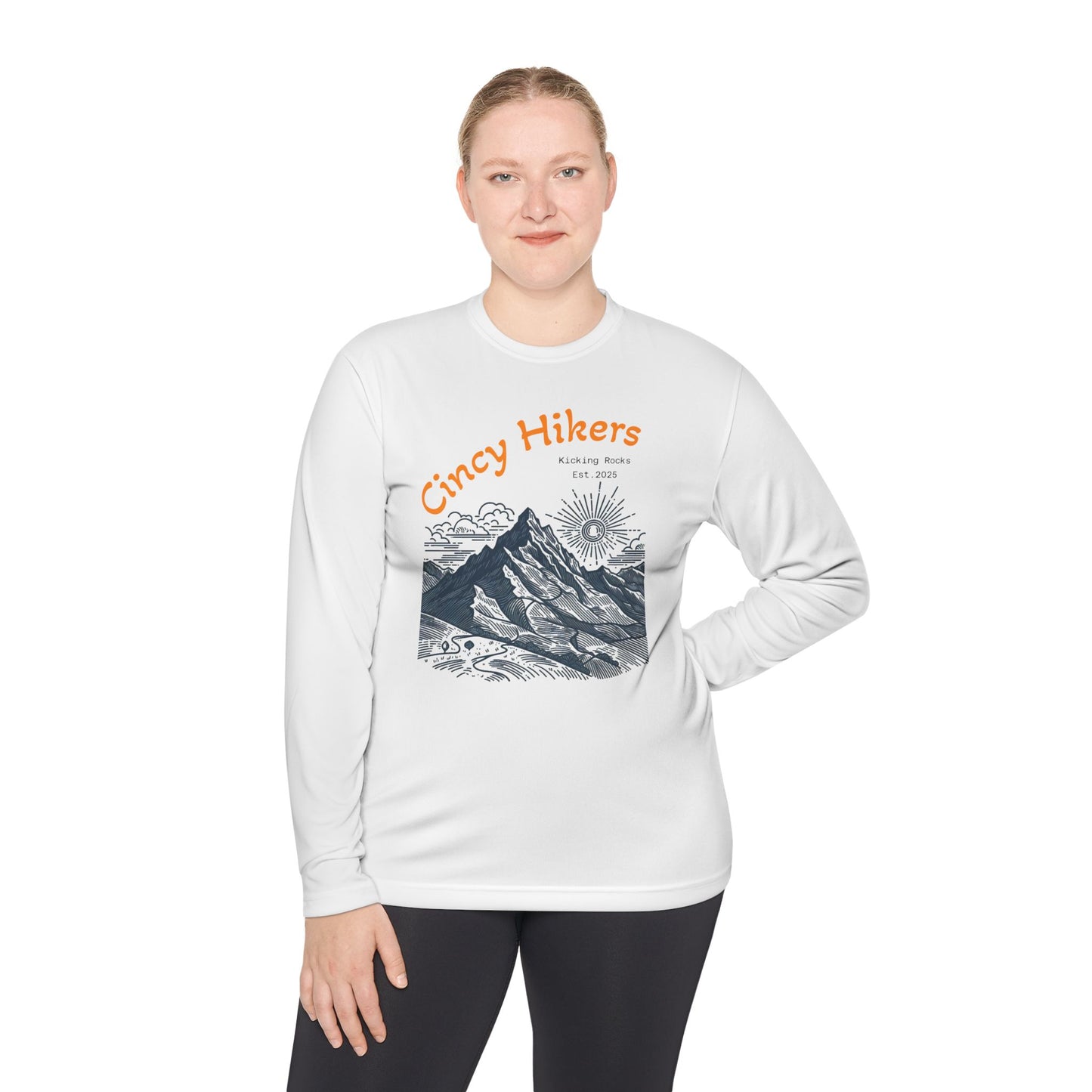 Cincy Hikers Unisex Lightweight Long Sleeve Tee | Perfect for Hiking, Outdoor Adventures, Camping, Gifts for Nature Lovers, Travel Wear
