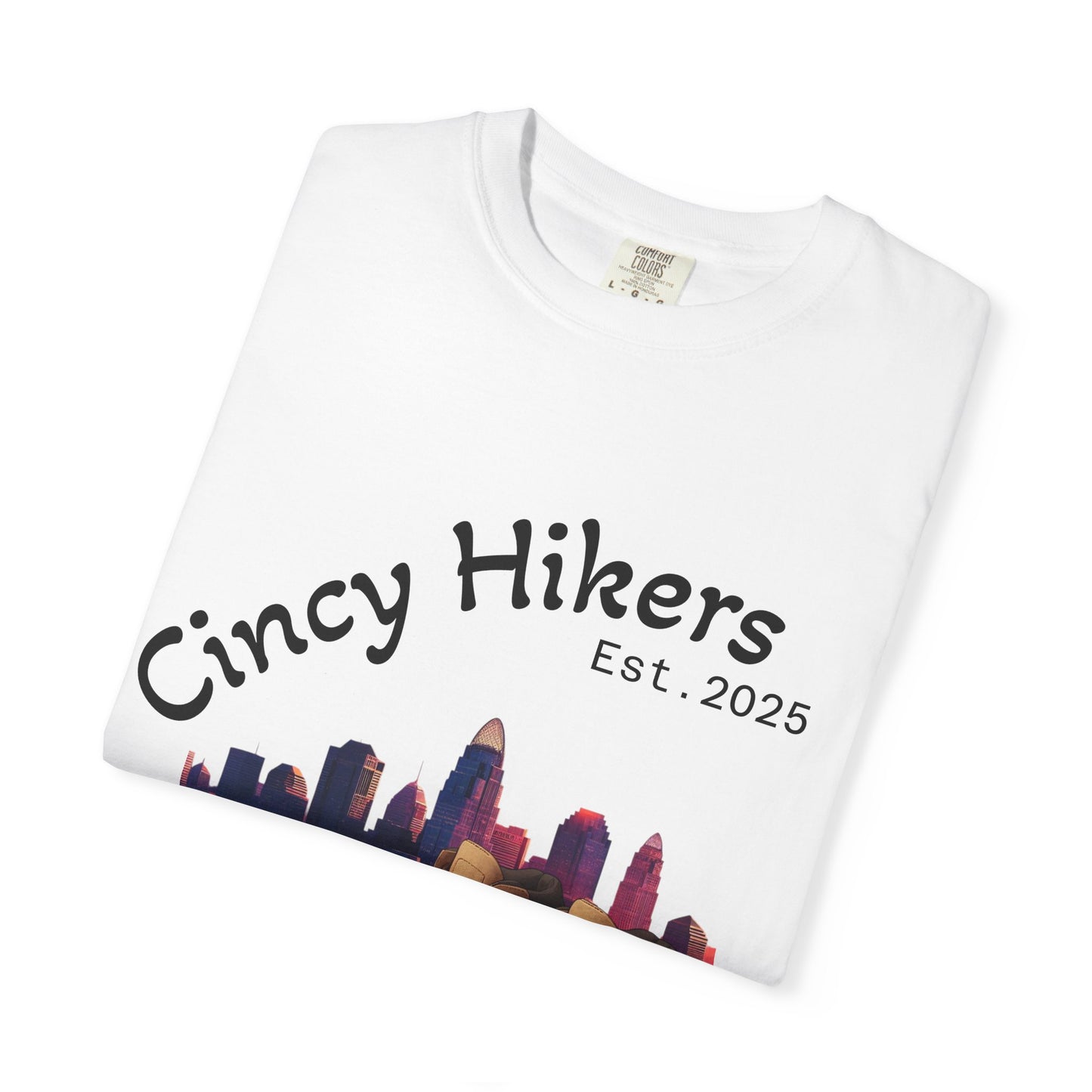 Cincy Hikers T-Shirt - Kicking Rocks Est. 2025 | Unisex Garment-Dyed Tee for Outdoor Enthusiasts